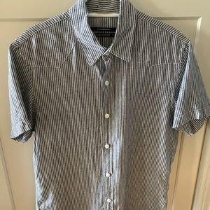 Men’s Club Monaco Linen Short Sleeve